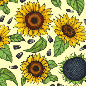 向日葵花纹背景