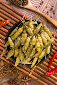 泡椒辣椒配料背景海报素材