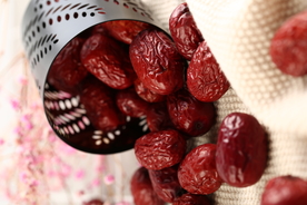 红枣养生零食背景海报素材