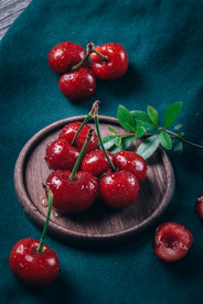 车厘子水果果实背景海报素材