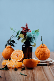 丑橘水果果实背景海报素材