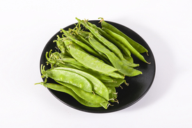 荷兰豆蔬菜食材背景海报素材