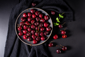 车厘子水果果实背景海报素材