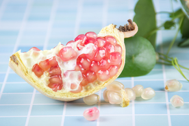 石榴水果果实背景海报素材