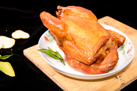 烤鸡美食食材背景海报素材