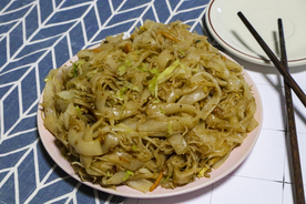 炒河粉美食食材背景海报素材