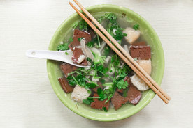 鸭血粉丝美食食材背景海报素材