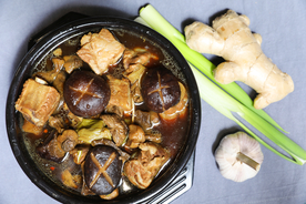 红烧排骨美食食材背景海报素材