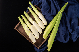 茭白食材配料背景海报素材