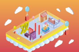 双十一双二十促销背景AI矢量