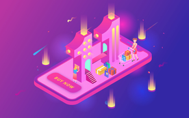 双十一双二十促销背景AI矢量