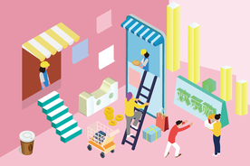 双十一双二十促销背景AI矢量