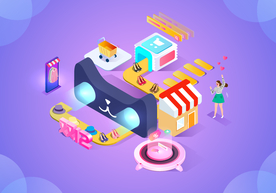 双十一双二十促销背景AI矢量