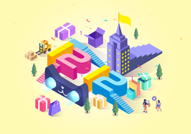 双十一双二十促销背景AI矢量