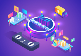 双十一双二十促销背景AI矢量