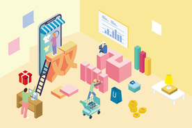 双十一双二十促销背景AI矢量