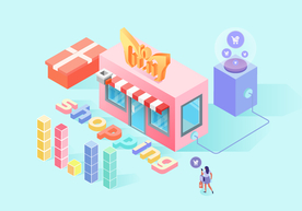 双十一双二十促销背景AI矢量