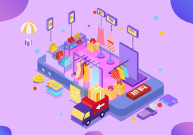 双十一双二十促销背景AI矢量