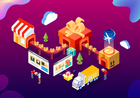 双十一双二十促销背景AI矢量