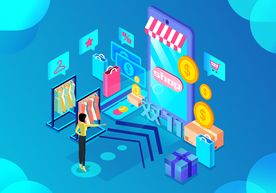 双十一双二十促销背景AI矢量