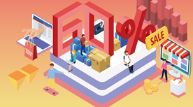 双十一双二十促销背景AI矢量