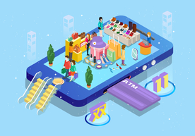 双十一双二十促销背景AI矢量