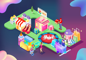 双十一双二十促销背景AI矢量