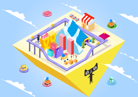 双十一双二十促销背景AI矢量