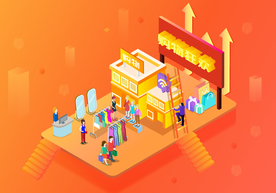 双十一双二十促销背景AI矢量