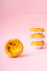 蛋挞美食零食背景海报素材