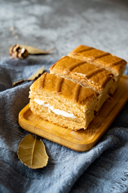 奶油蛋糕面包甜品背景海报素材