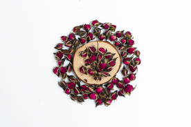 花朵花茶配料背景海报素材