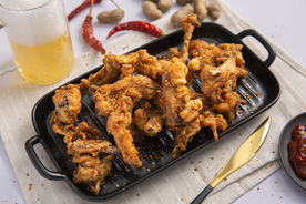 炸鸡美食食材背景海报素材