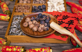 坚果零食休闲背景海报素材