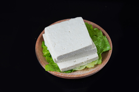 嫩豆腐食材配料背景海报素材