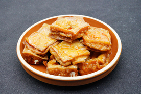 臭豆腐美食食材背景海报素材