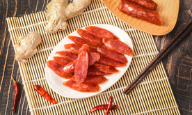 香肠腊肠美食食材背景海报素材