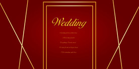 红色婚礼中式婚礼背景金色渐变