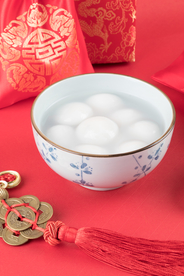 元宵节汤圆美食食材背景海报素材