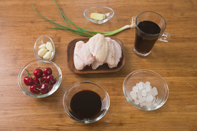 可乐鸡翅美食食材背景海报素材