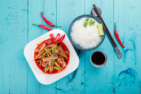 凉拌猪耳凉菜美食背景海报素材