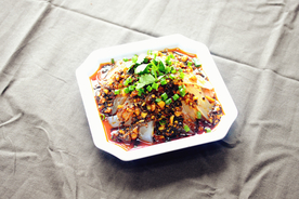 麻辣凉皮美食食材背景海报素材