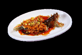 松鼠桂鱼美食食材背景海报素材