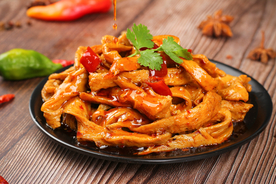 腐竹蔬菜食材背景海报素材