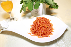 胡萝卜丝凉菜食材背景海报素材