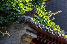 复古建筑地标旅游背景海报素材