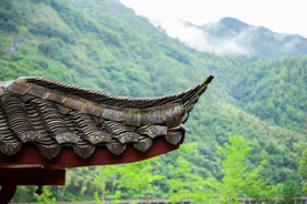 复古建筑地标旅游背景海报素材