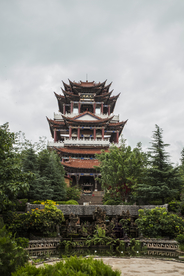 复古建筑地标旅游背景海报素材