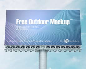 户外广告牌样机