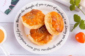 芝麻烧饼甜品食材海报素材